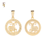 12 Zodiac Sign Pendant Collection – Constellation Charms Plated in Long-Lasting Gold Plated