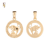 12 Zodiac Sign Pendant Collection – Constellation Charms Plated in Long-Lasting Gold Plated
