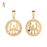 12 Zodiac Sign Pendant Collection – Constellation Charms Plated in Long-Lasting Gold Plated