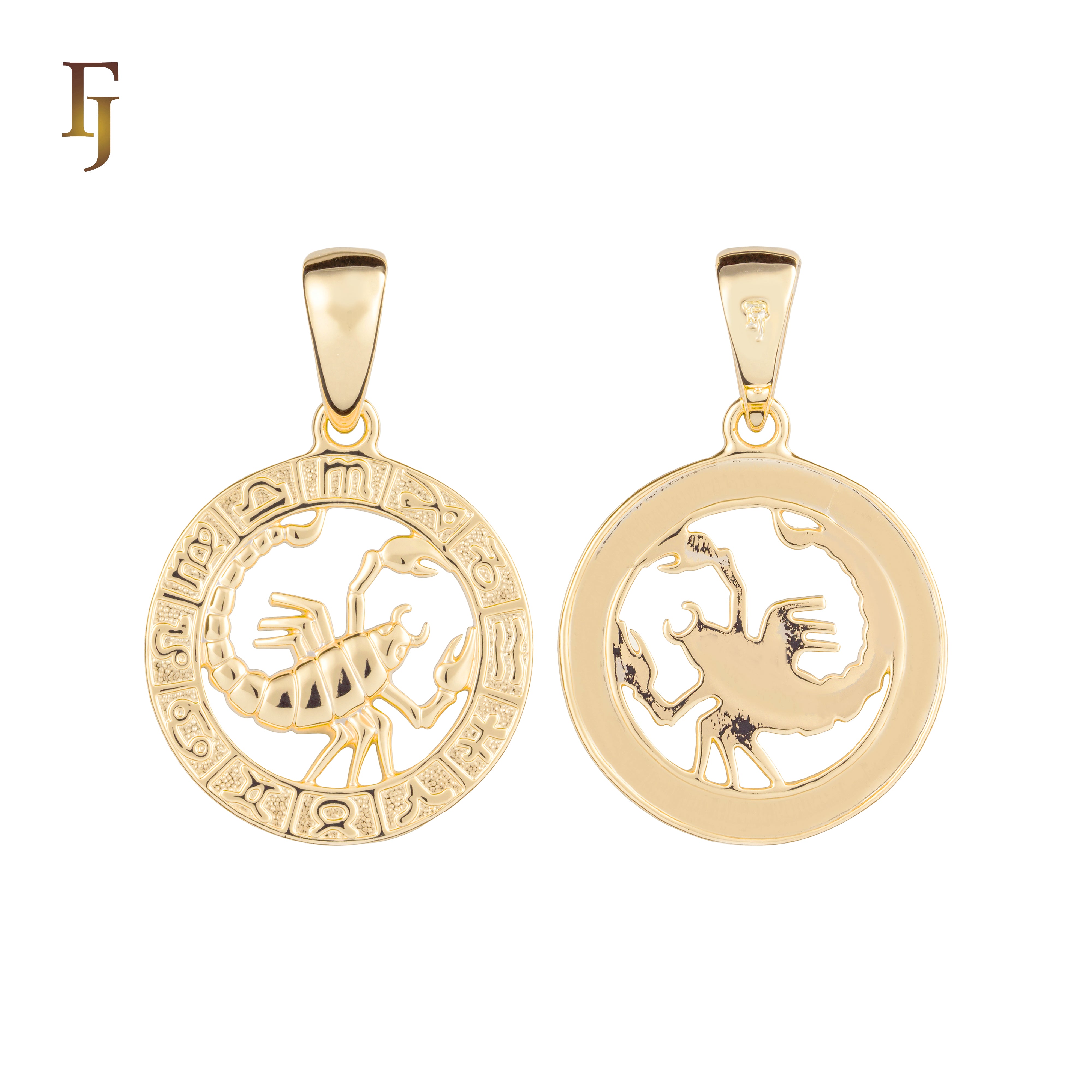 12 Zodiac Sign Pendant Collection – Constellation Charms Plated in Long-Lasting Gold Plated
