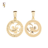 12 Zodiac Sign Pendant Collection – Constellation Charms Plated in Long-Lasting Gold Plated