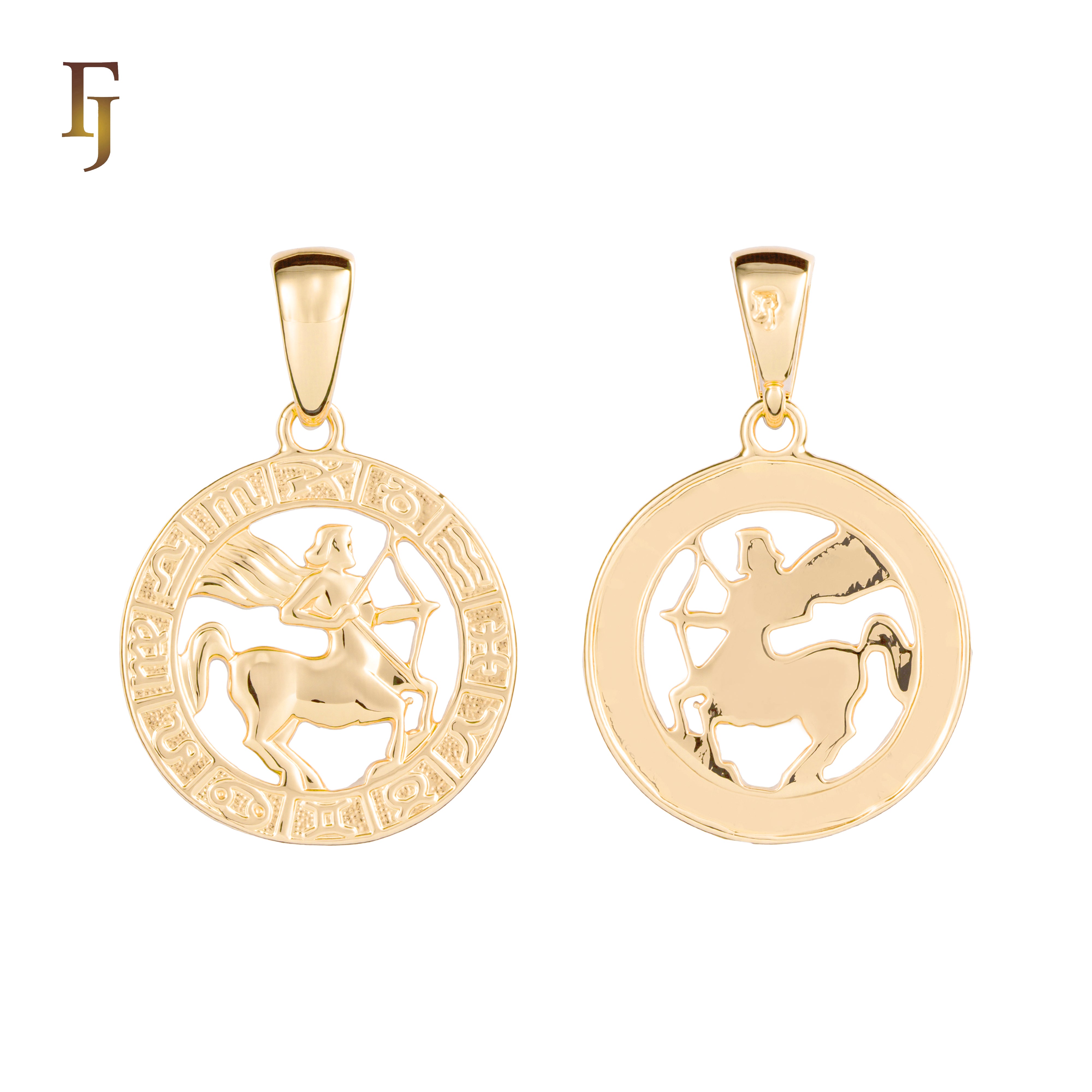 12 Zodiac Sign Pendant Collection – Constellation Charms Plated in Long-Lasting Gold Plated