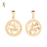 12 Zodiac Sign Pendant Collection – Constellation Charms Plated in Long-Lasting Gold Plated