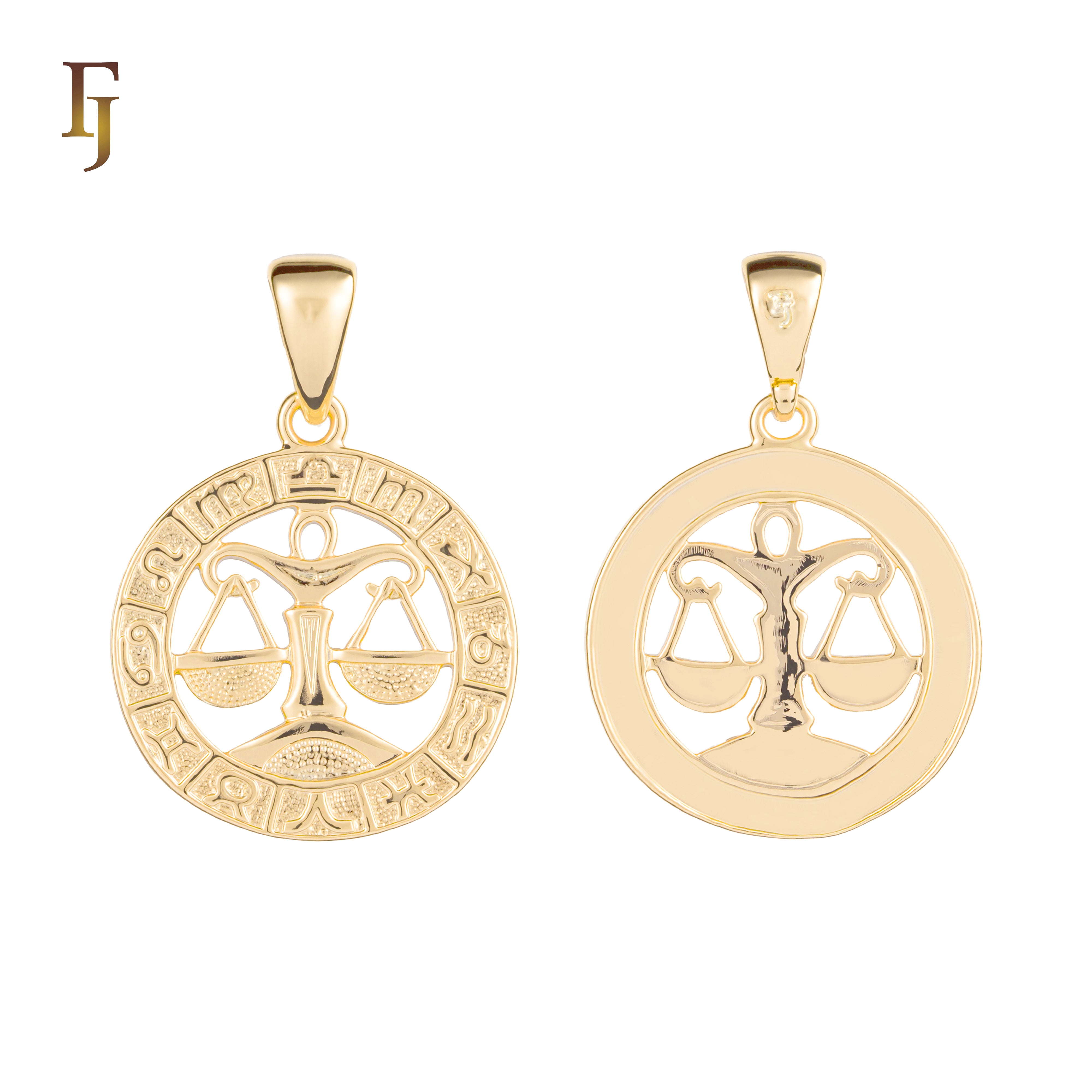 12 Zodiac Sign Pendant Collection – Constellation Charms Plated in Long-Lasting Gold Plated