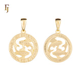 12 Zodiac Sign Pendant Collection – Constellation Charms Plated in Long-Lasting Gold Plated