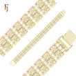 Double fancy bucket link 14K Gold, Rose Gold Bracelets Chains
