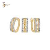 Halo-Set mit Ringen aus Ros¨¦gold, zweifarbig plattiert