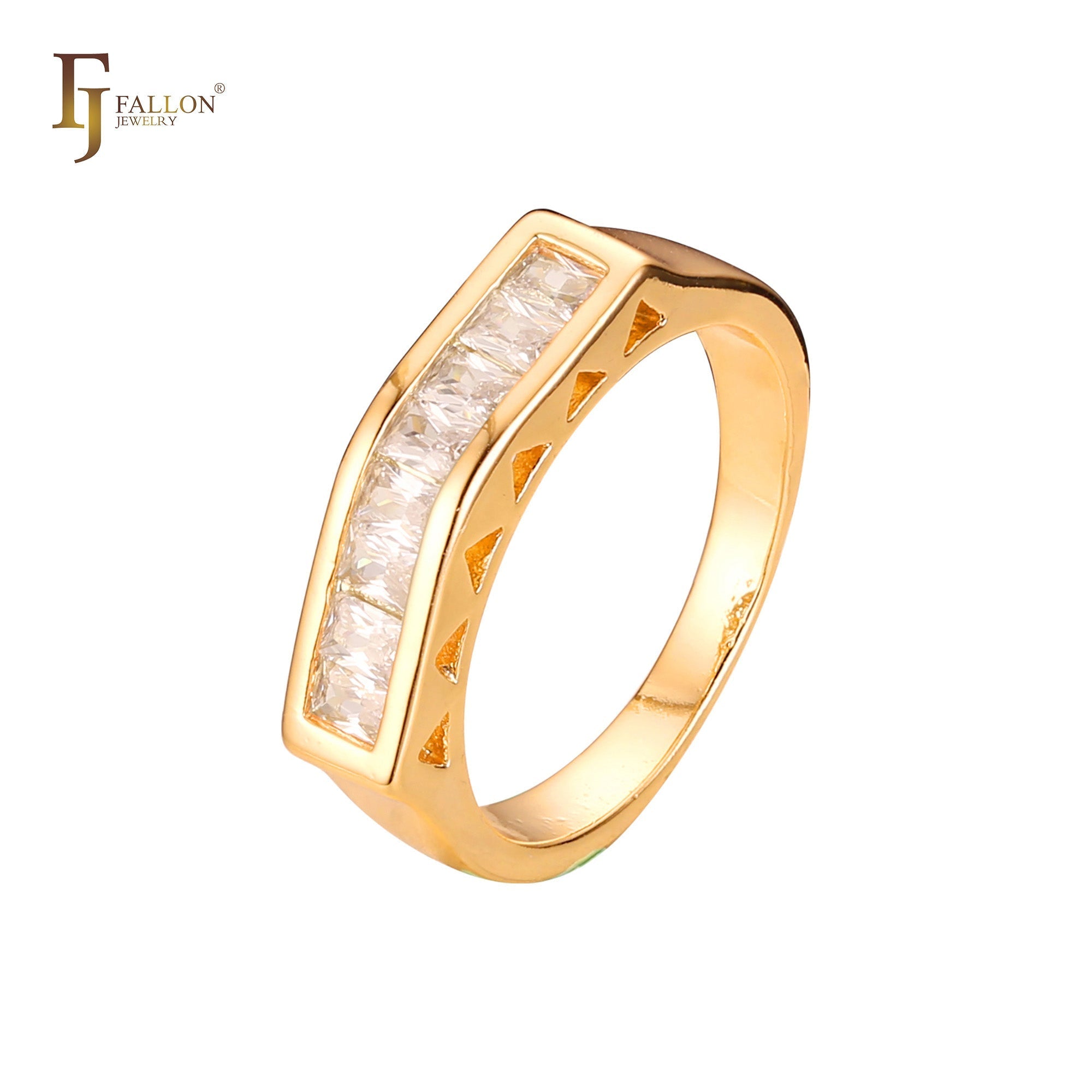 Stackable rings in 18K Gold, 14K Gold plating colors