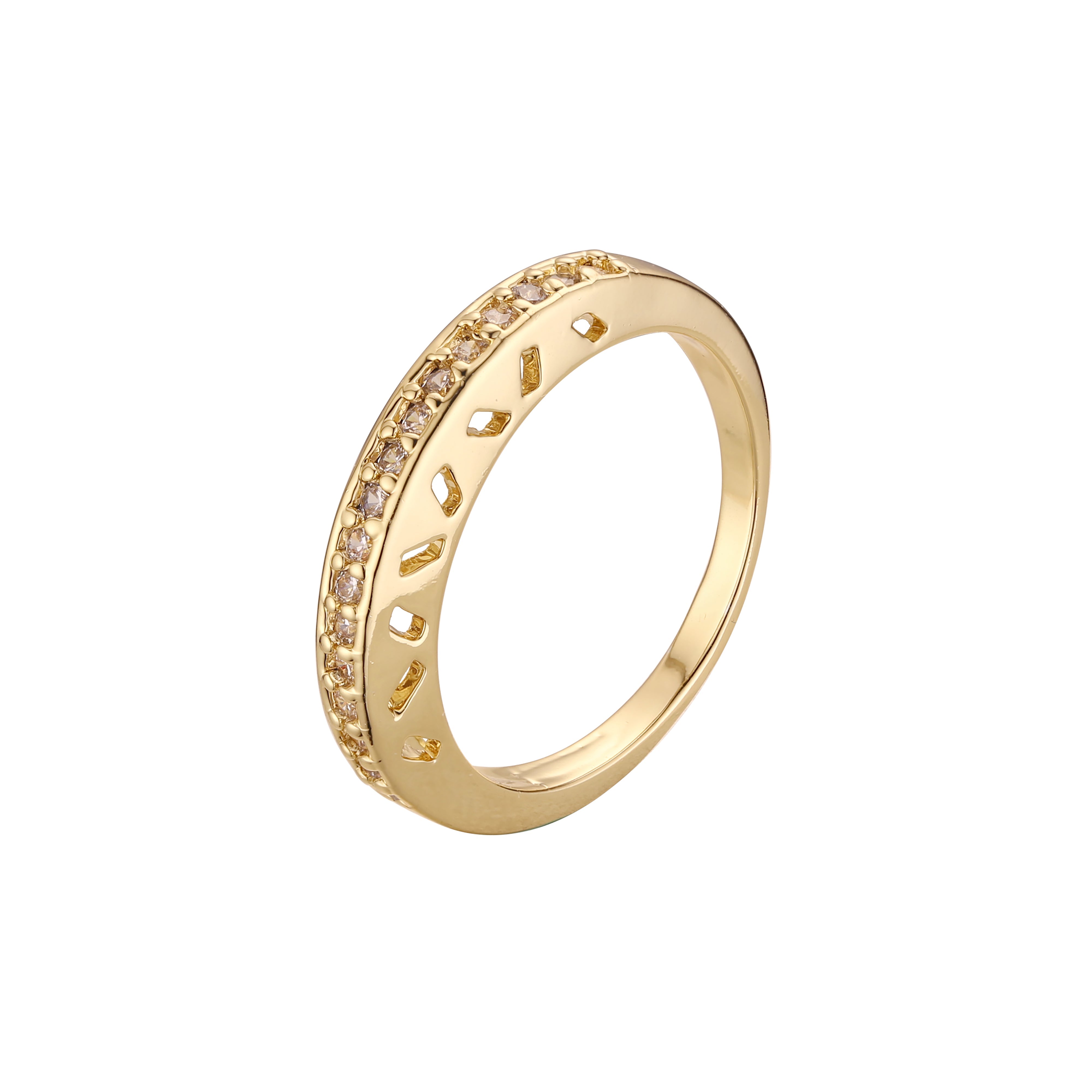 Stapelbare Ringe aus 18-kar?tigem Gold, Wei?gold und 14-kar?tiger Vergoldung