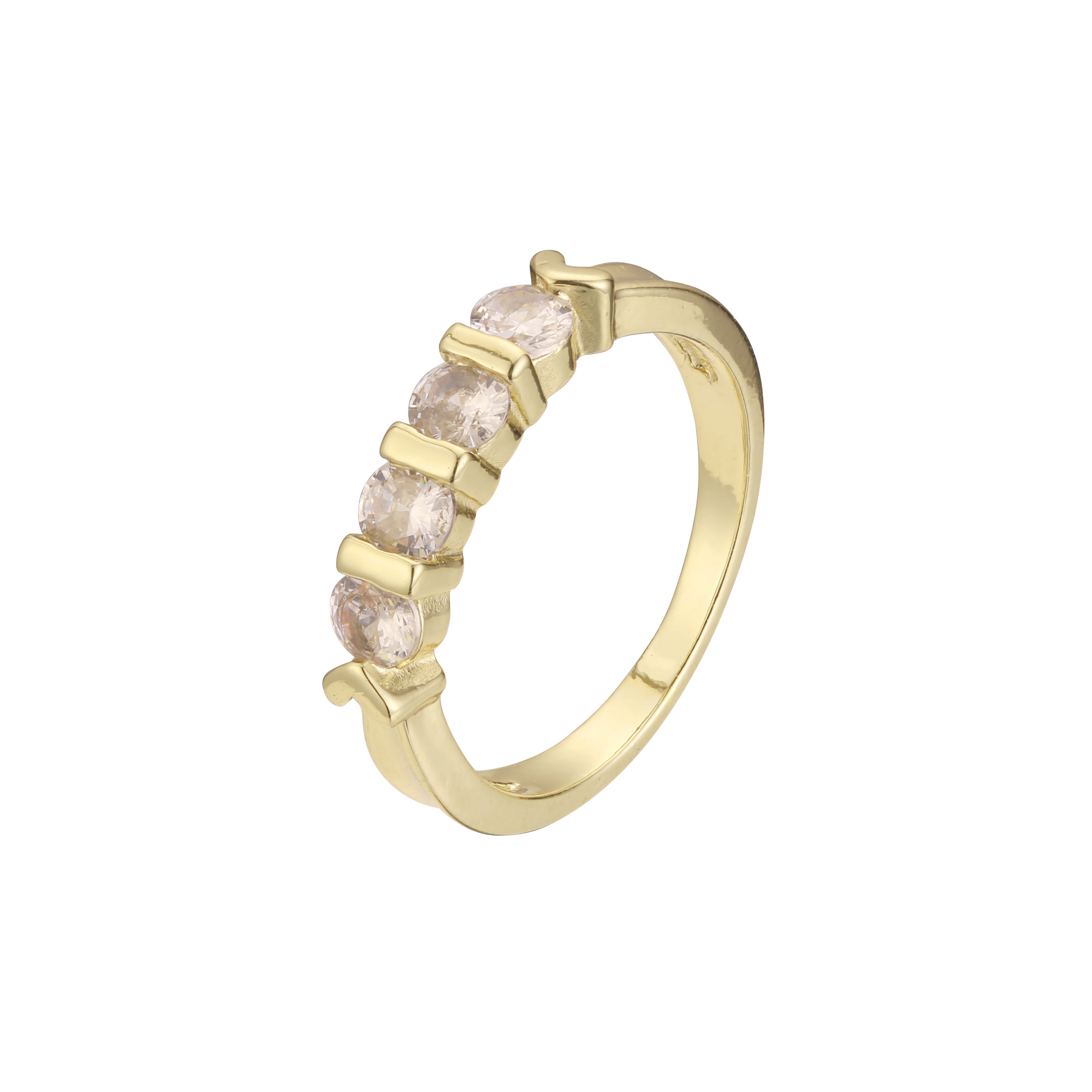 Ringe aus 18-kar?tigem Gold, 14-kar?tige Vergoldungsfarben