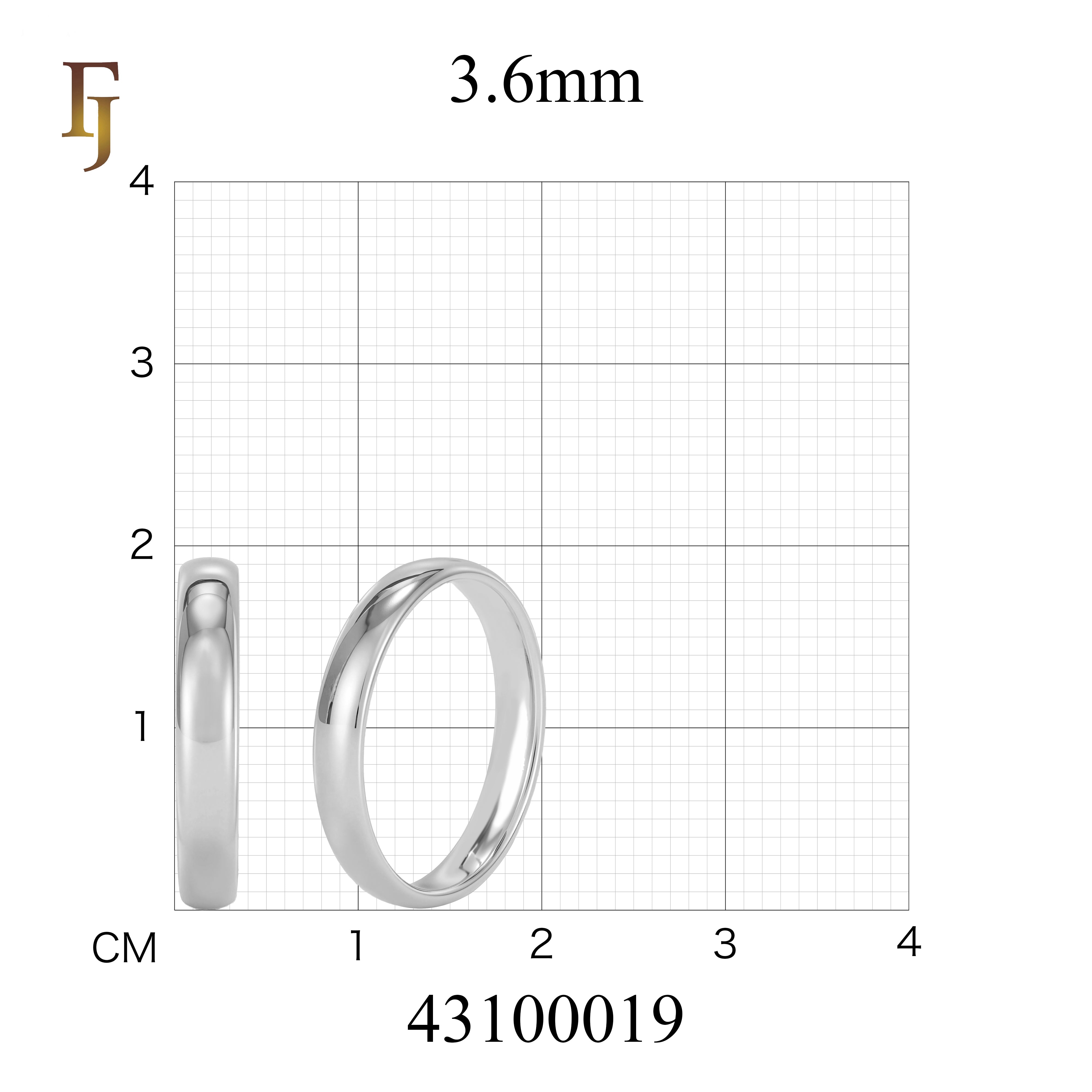 3.5mmのホワイトゴールド、14Kゴールド、18Kゴールド、ローズゴールドメッキの結婚指輪