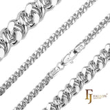Cadenas Infinity de 8 eslabones redondos de 1,5 mm a 4 mm chapadas en Oro 14K, oro rosa, oro blanco, dos tonos