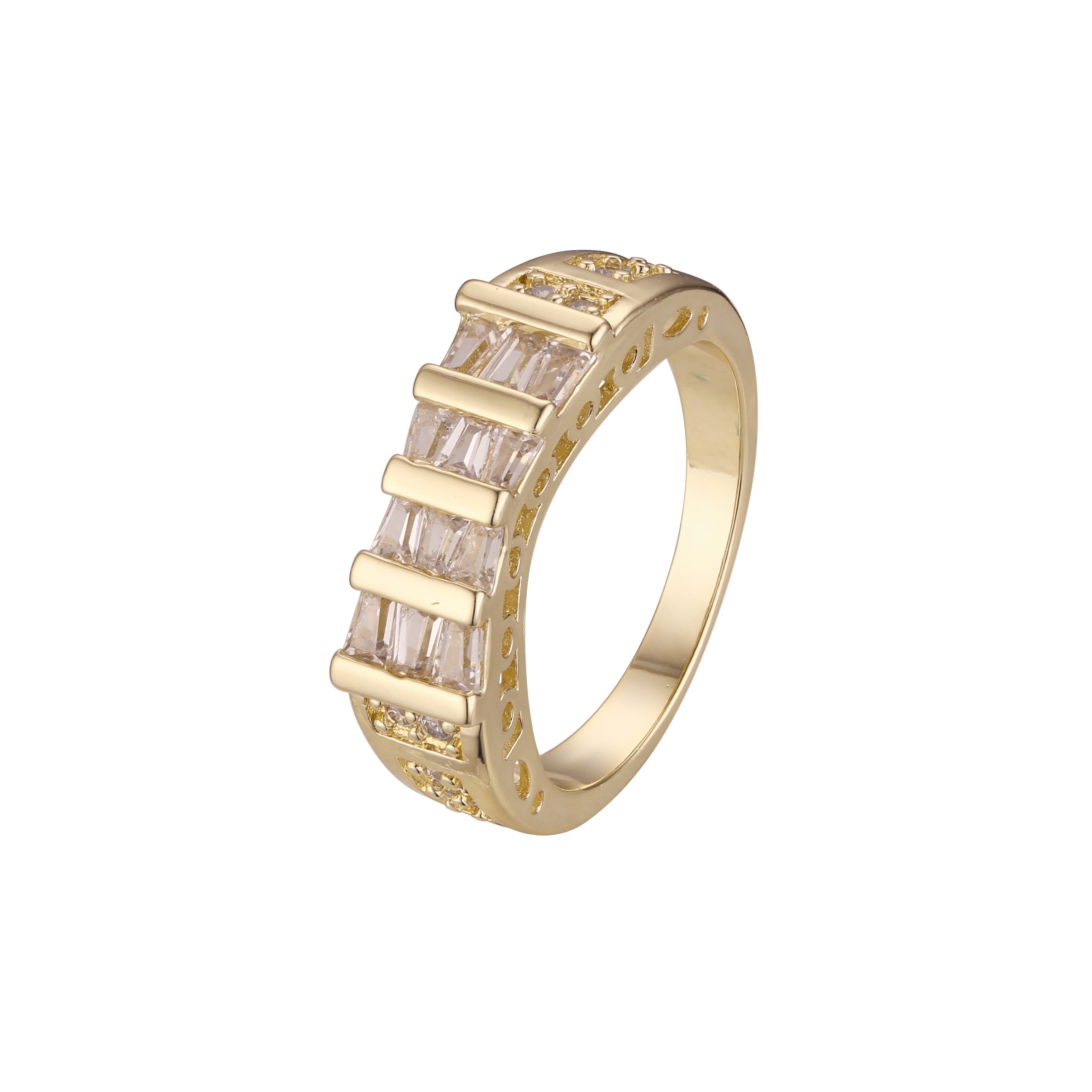 Stapelbare Ringe in 18-Karat-Gold, Wei?gold und 14-Karat-Vergoldungsfarben