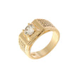 <p>Doppelte Schwanenringe aus 14-kar?tigem Gold mit Stein</p>