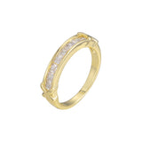 Clusterringe mit vier Steinen in den Farben 18 Karat Gold, Wei?gold, 14 Karat Gold und Ros¨¦gold