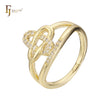 Clover rings in 14K Gold, Rose Gold plating colors