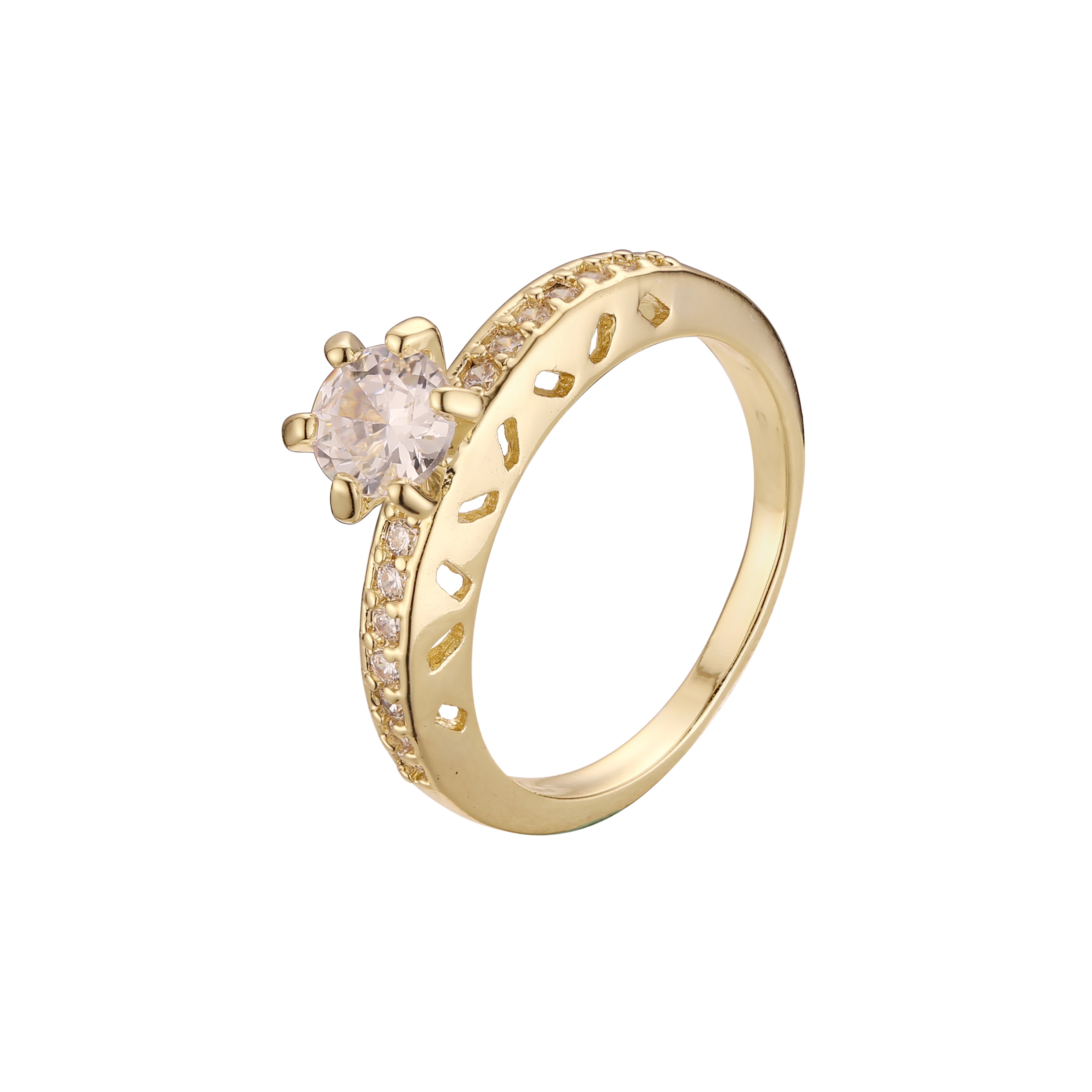 Stapelbare Ringe aus 18-kar?tigem Gold, Wei?gold und 14-kar?tiger Vergoldung