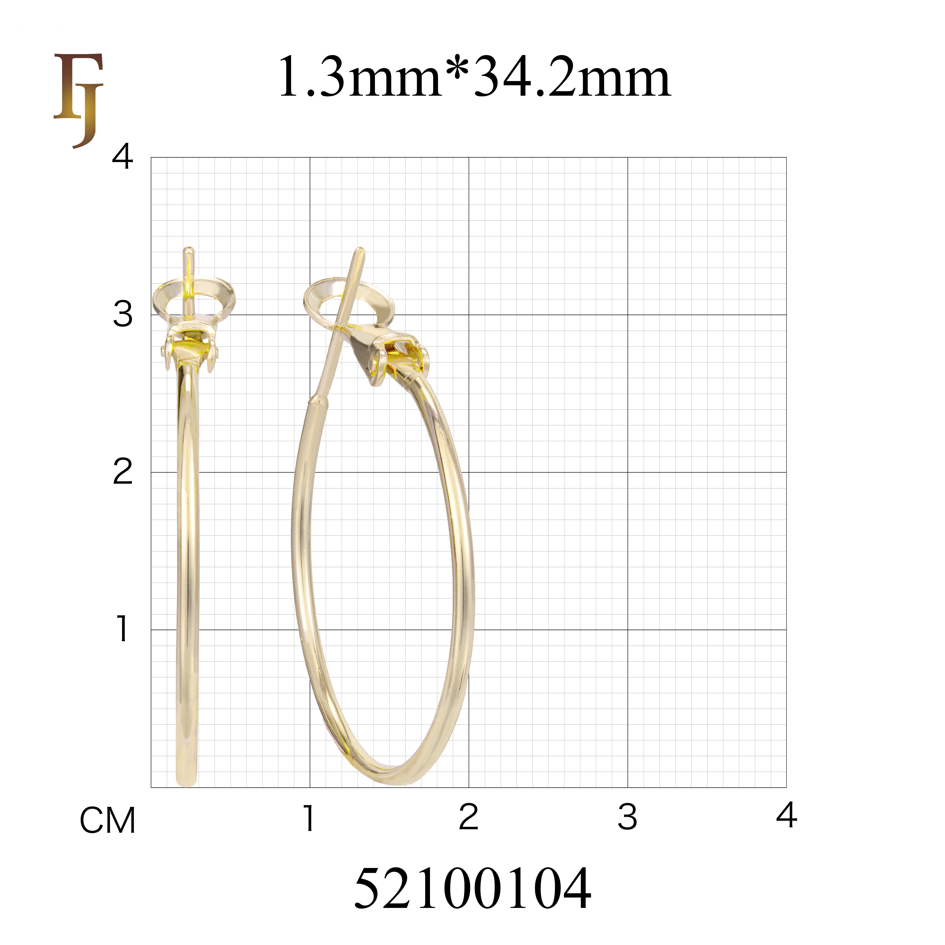 🔥 Minimalist Gold Plated Streamlined Hoop Earrings with Secure French Lock Closure – FJ Jewelry