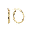 Aretes tipo argolla en Oro 14K, Oro Rosa, baño en tres colores