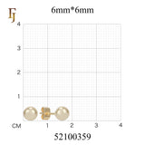 Minimalist Gold Plated Ball Stud Earrings for Daily Wear and Layered Ear Piercing Styles