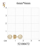 Minimalist Gold Plated Ball Stud Earrings for Daily Wear and Layered Ear Piercing Styles