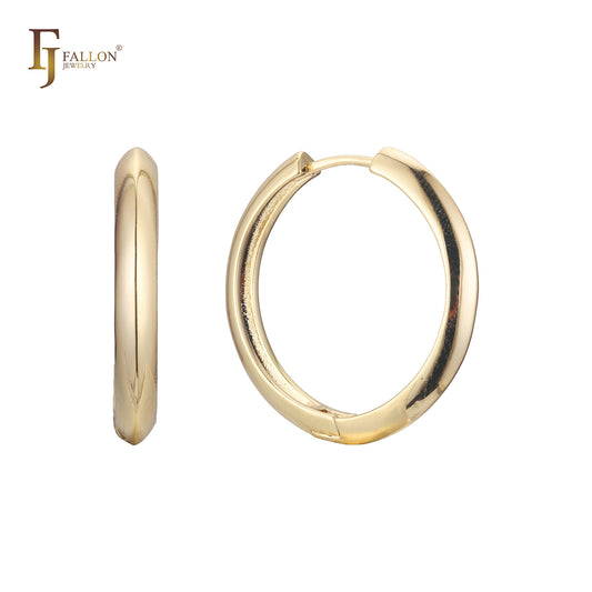 Minimalism 14K Gold Hoop Earrings
