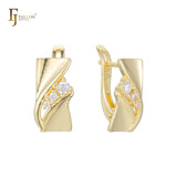 Pendientes en Oro de 14K, baño de Oro Rosa colores