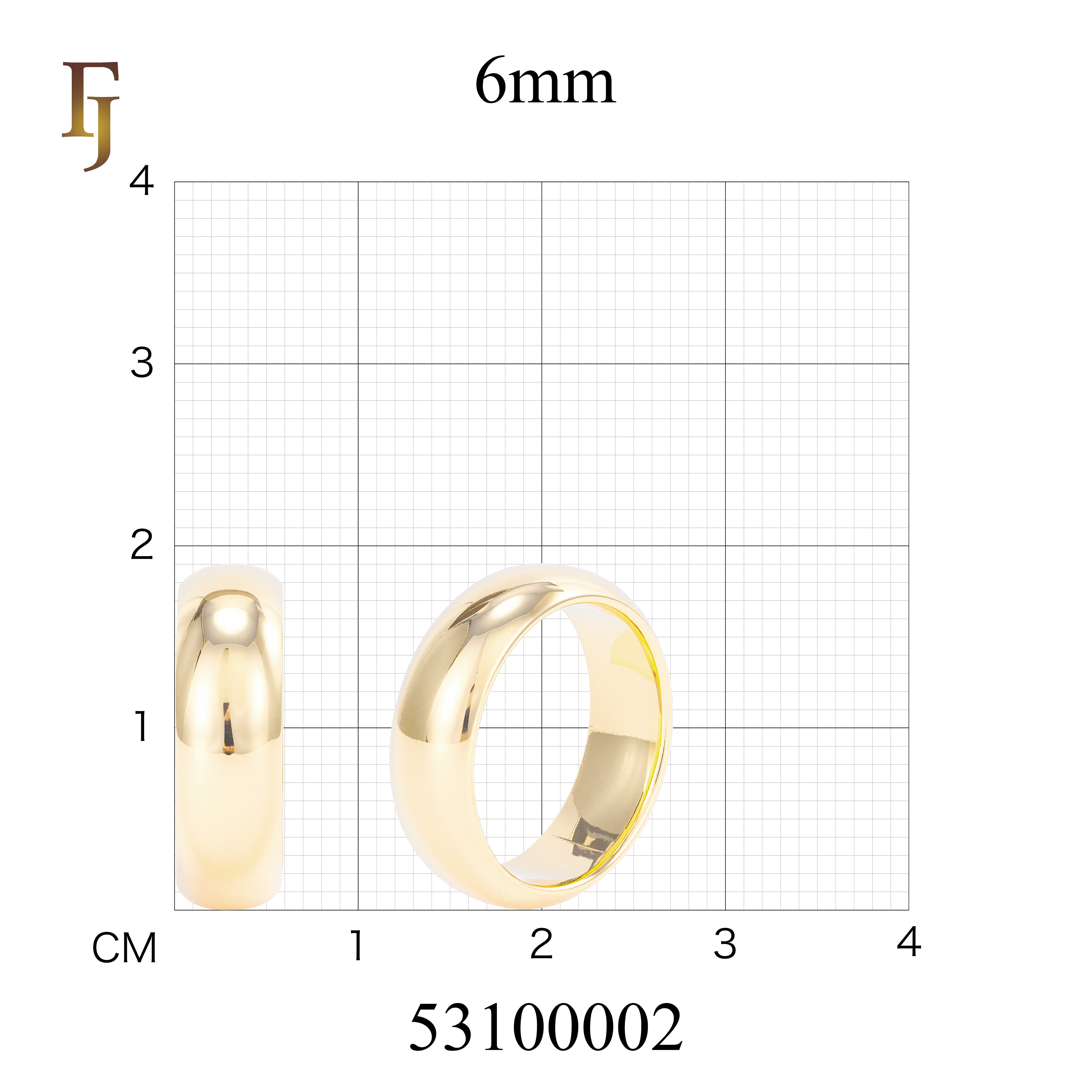 ホワイトゴールド、14Kゴールド、18Kゴールド、ローズゴールドでメッキされた6mmの結婚指輪