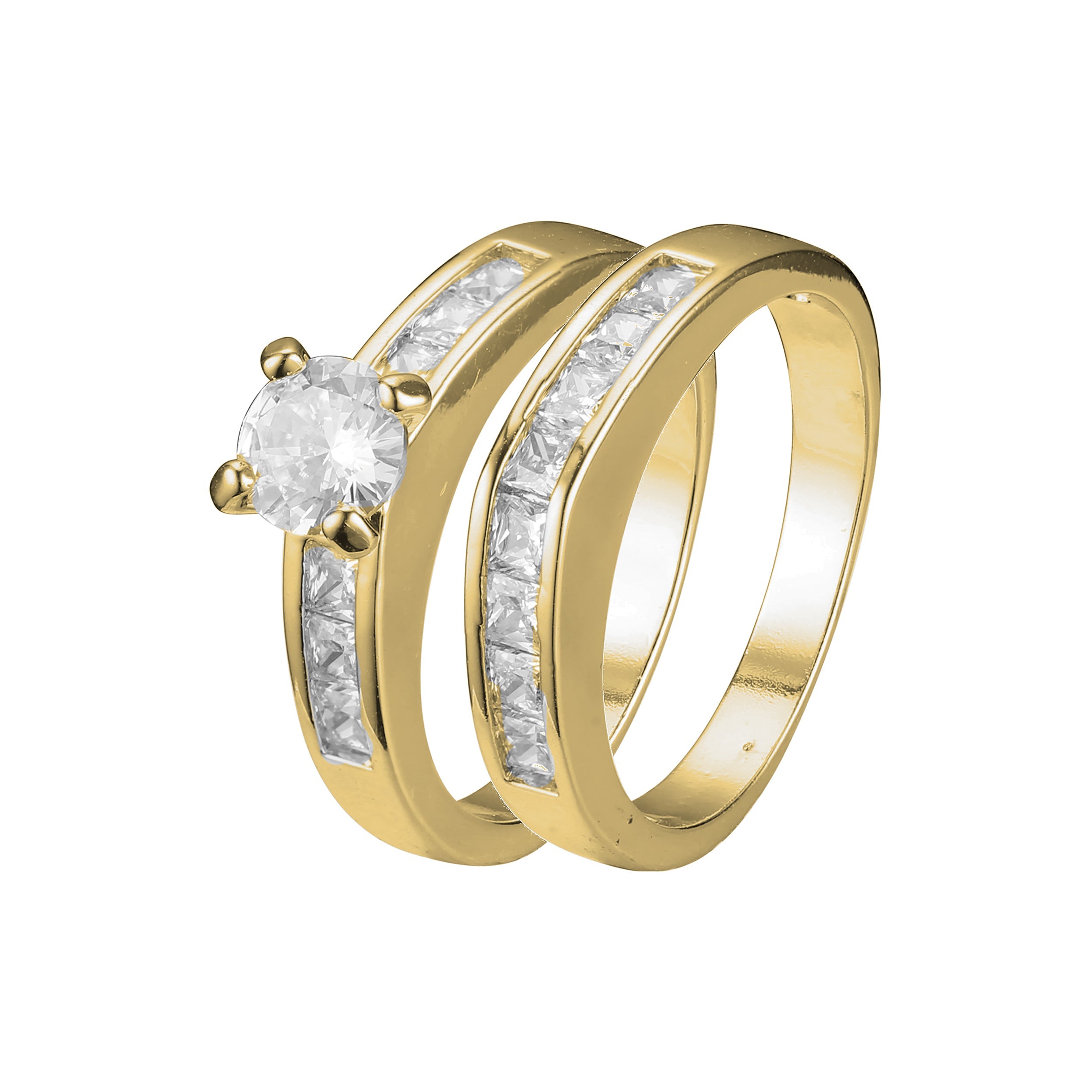 Stackable rings in 18K Gold, White Gold, 14K Gold plating colors