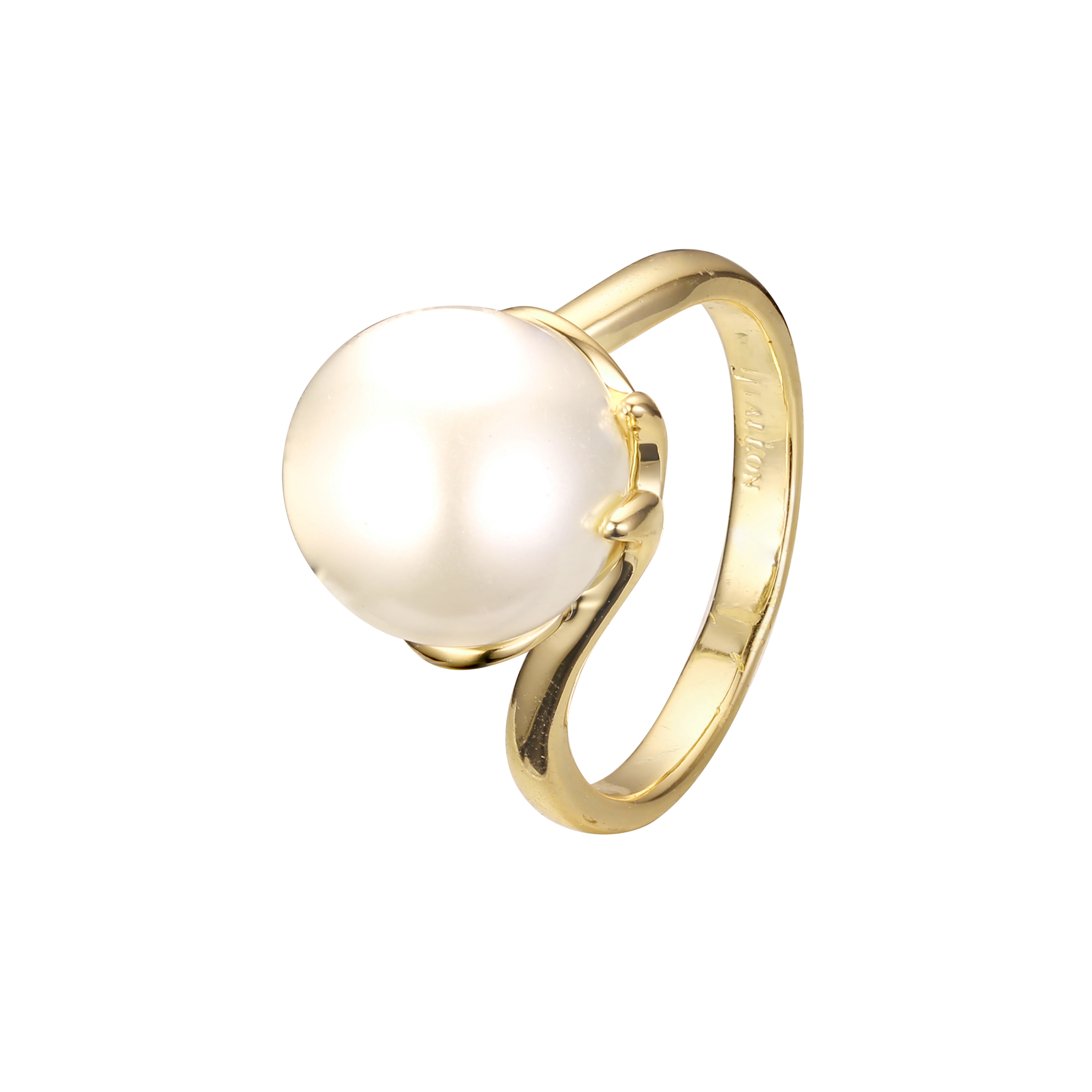 Solitaire 14K Gold, Rose Gold pearl rings