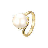 Solitaire 14K Gold, Rose Gold pearl rings