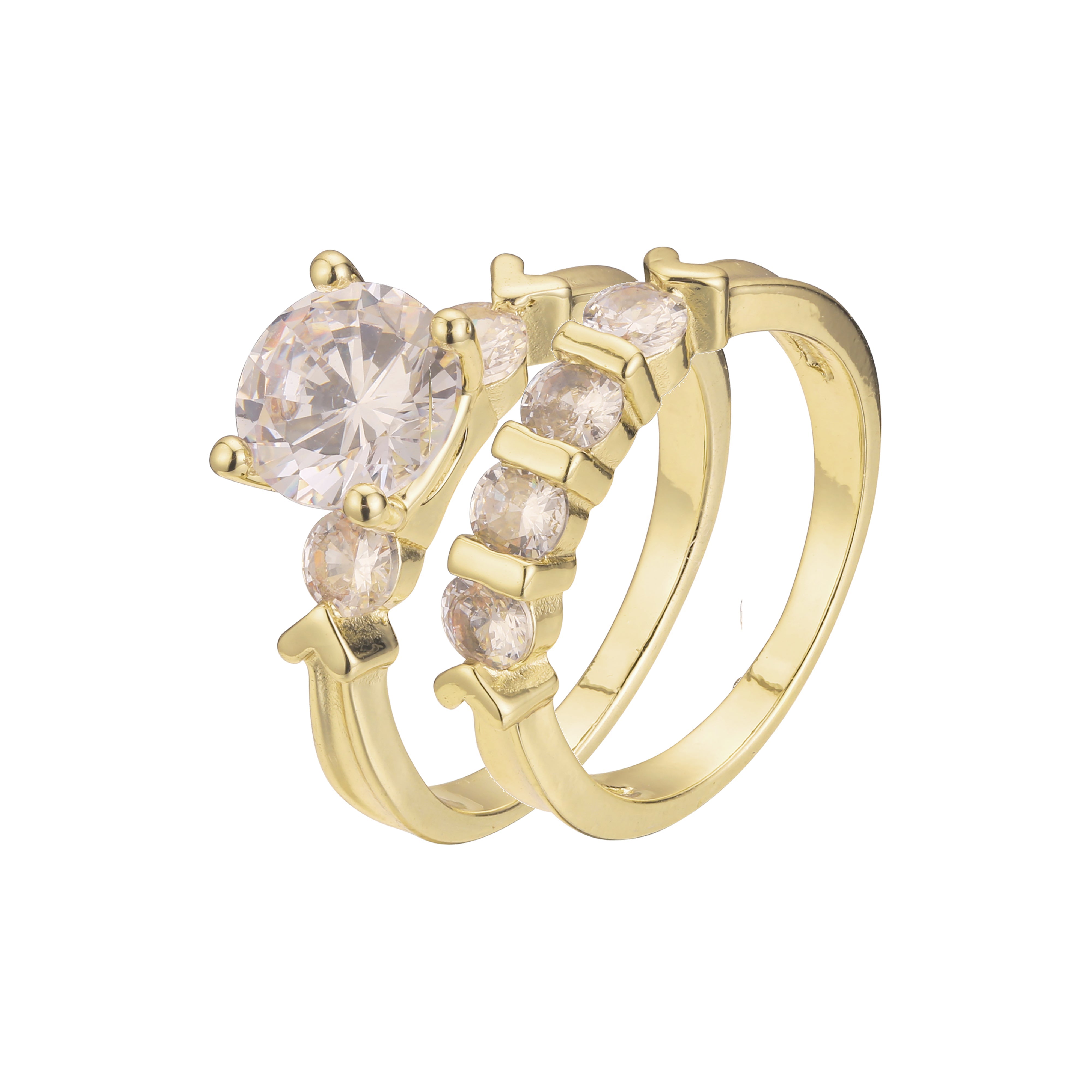 Ringe aus 18-kar?tigem Gold, 14-kar?tige Vergoldungsfarben