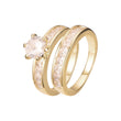 Stapelbare Ringe aus 18-kar?tigem Gold, Wei?gold und 14-kar?tiger Vergoldung