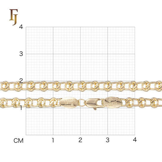 Cable Snail link chains 14K Gold, White Gold-Plated Chain Necklace 4mm-8mm – Classic Oval Link Chain for Men & Women | FJ Jewelry