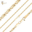 Flatten Snail link chains plated in Rose Gold, two tone [Special]