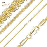 クラシック マルガリータ リンク 14K ゴールド、ローズゴールド、ホワイトゴールド チェーン