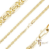 14K 金镀金蜗牛链