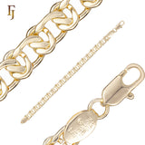 Cable Snail link chains 14K Gold, White Gold-Plated Chain Necklace 4mm-8mm – Classic Oval Link Chain for Men & Women | FJ Jewelry