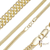 {カスタマイズ} 14K ゴールドメッキのスネーク チェーン