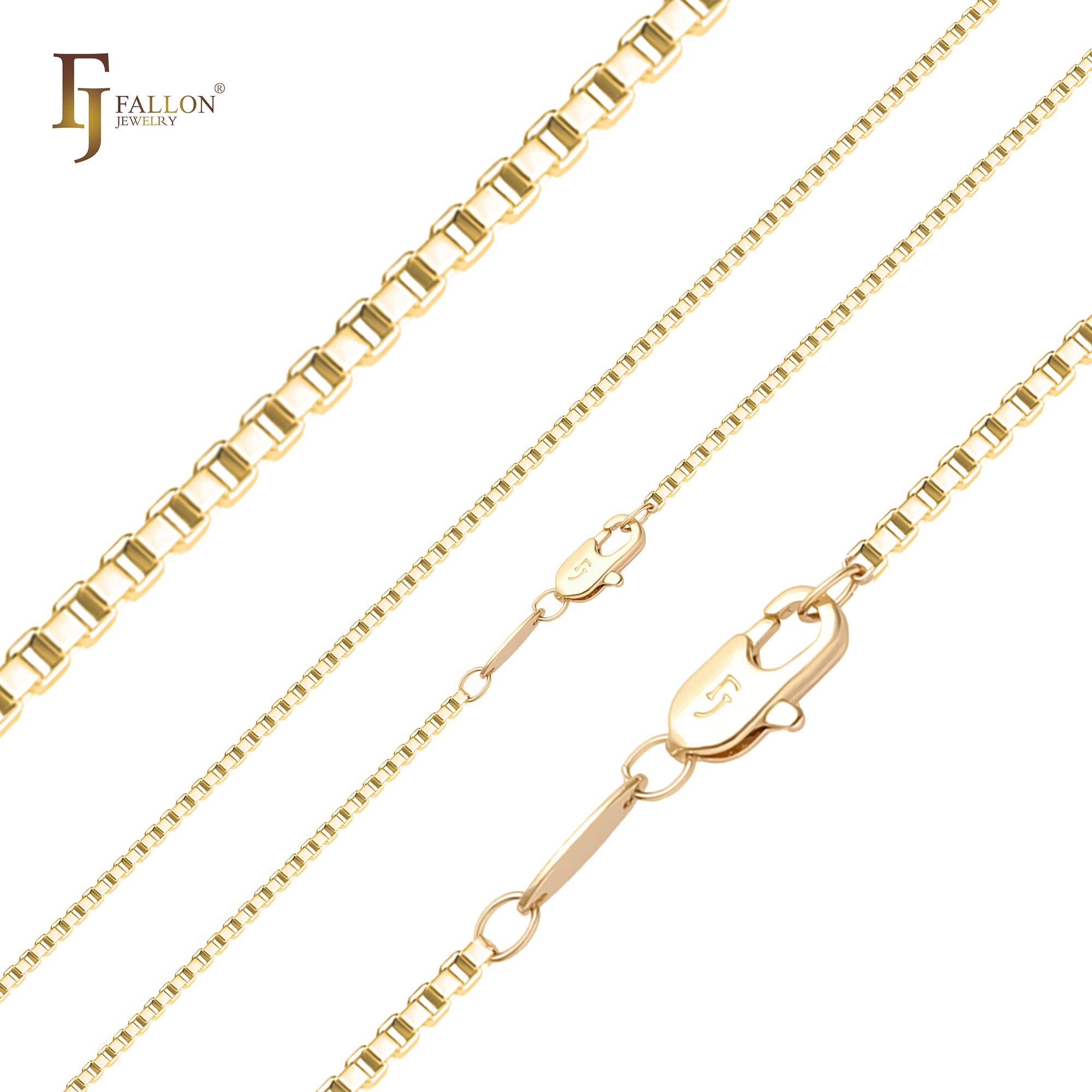 Klassische, mittig geh?mmerte kubanische Gliederketten im Miami-Stil, plattiert mit 14 Karat Gold, Ros¨¦gold, zweifarbig
