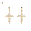 Orthodox Cross Pendant Collection – Religious Gold-Plated Charms with CZ Stones for Faith & Gifts