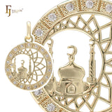 Islamic temple White Gold pendant