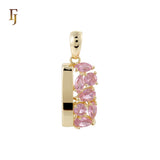 Luxuriöser Cluster Pinky CZs Rose Gold Fashion Anhänger