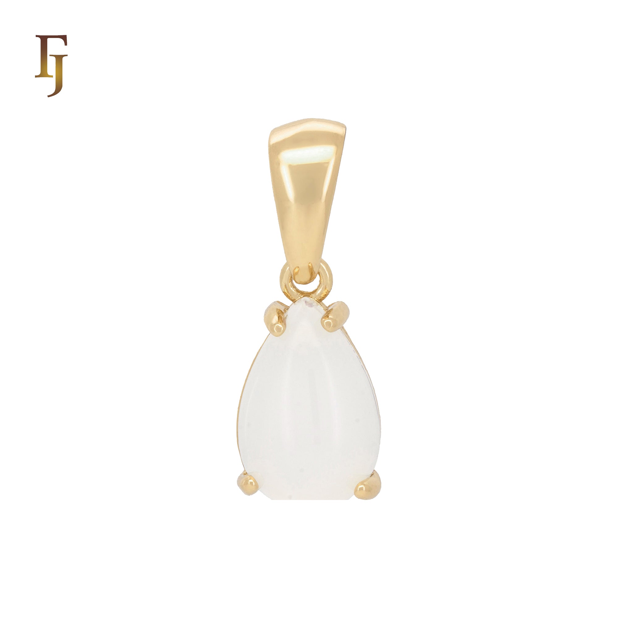 Solitaire white clawed CZ Rose Gold Pendant