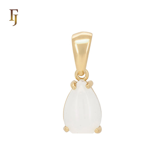 Solitaire white clawed CZ Rose Gold Pendant