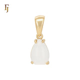 Solitaire white clawed CZ Rose Gold Pendant