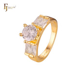 Stapelbare Ringe aus 18-kar?tigem Gold, Wei?gold und 14-kar?tiger Vergoldung