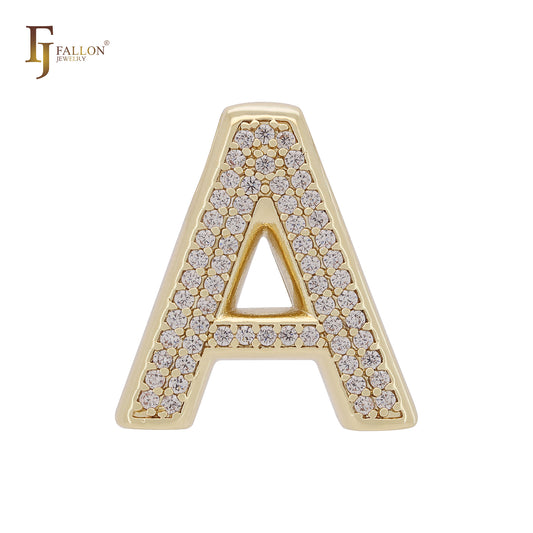 Alphabet A 14K Gold Pendant