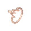 Offene Ringe aus 14-kar?tigem Gold mit Ros¨¦gold-Beschichtung