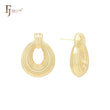 Parallel thousand threads 14K Gold, Rose Gold, White Gold Stud Earrings